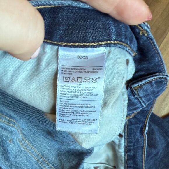 Old Navy Men's Dark Blue Loose Straight Jeans 38 x 30 - Picture 3 of 5